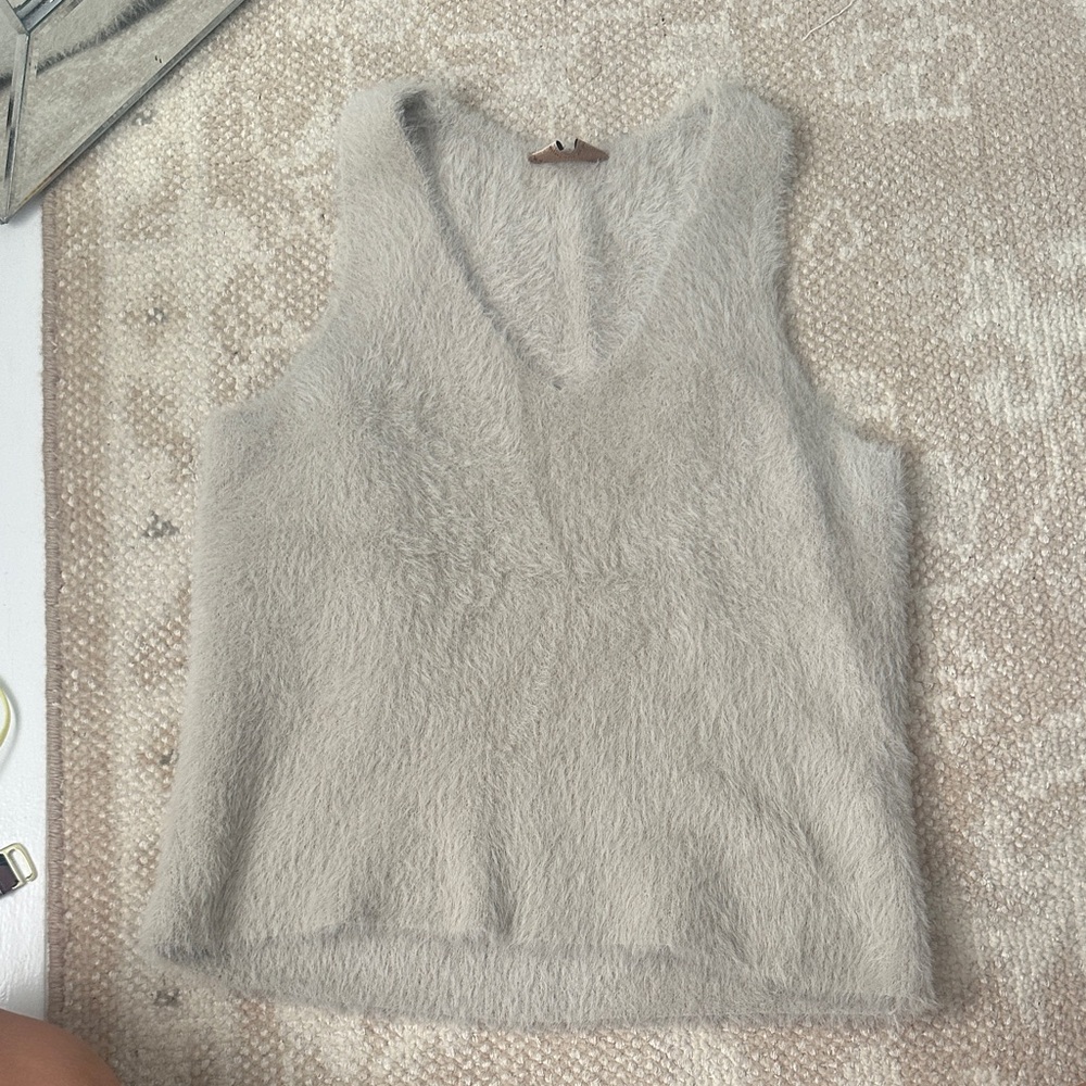 Kerisma Cream Fuzzy Knit Top